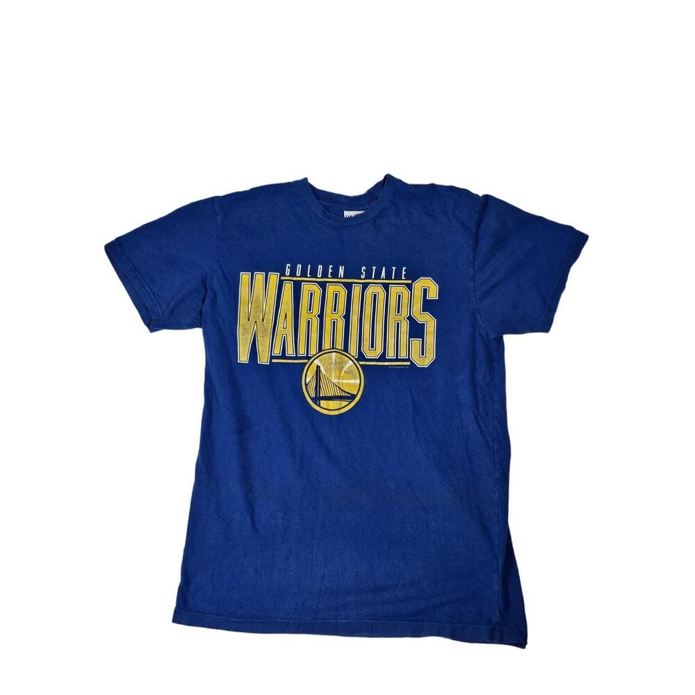 Golden State Warriors T-Shirt Large Blue Short-Sleeve Crewneck